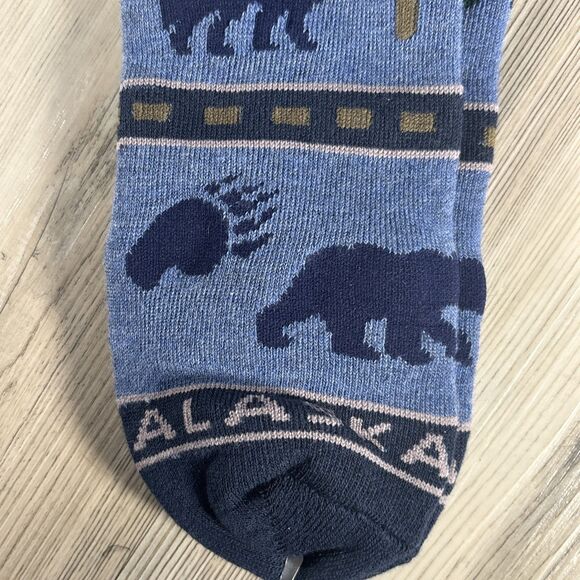 Ace USA Alaska Howling Wolf Moose Nature Cozy Unisex Adult Socks Size 9-12 - Picture 4 of 5
